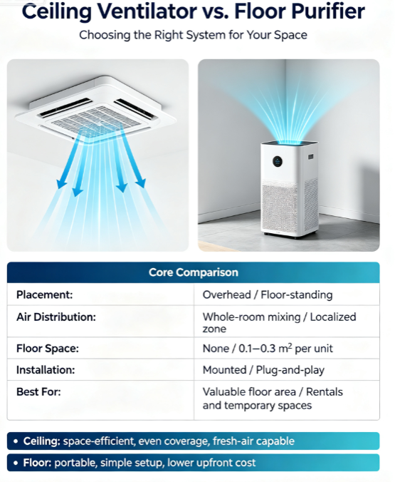 Ceiling Ventilator vs. Floor Purifier Choosing the Right System (2)